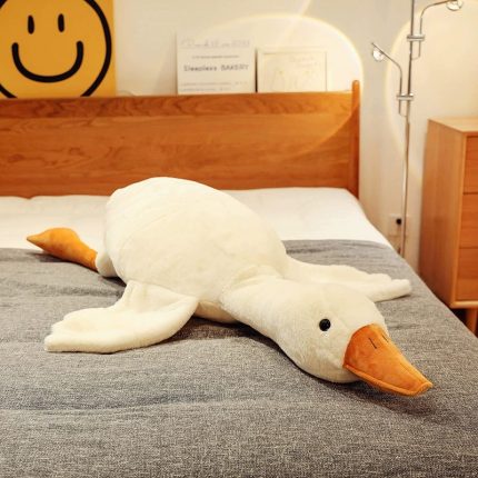 Giant Goose Plush Toy - Large White Goose Cushion Stuffed Animal for Sleeping & Gifting